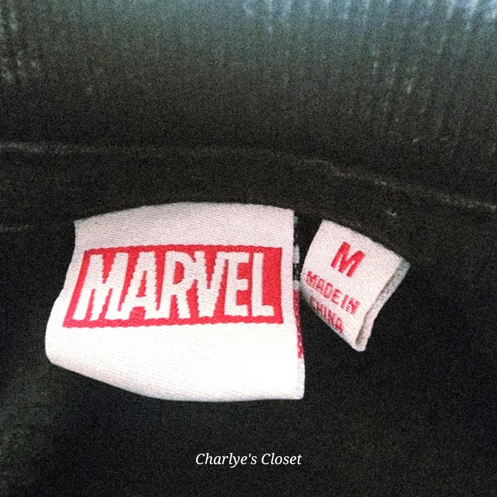 Marvel Spider-Man Black Acid Wash Comic Graphic Sweatshirt‎ M Superhero Grunge